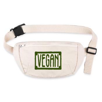 vegan protector of animals - Stanley/Stella recycled Hip Bag  - natural - Front
