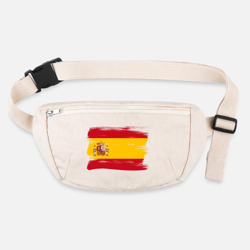 Drapeau de l’Espagne Drapeau espagnol Vintage Look en détresse Sac banane recyclé Stanley/Stella