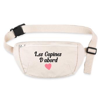 Les copines d'abord - Sac banane recyclé Stanley/Stella - blanc naturel - Devant