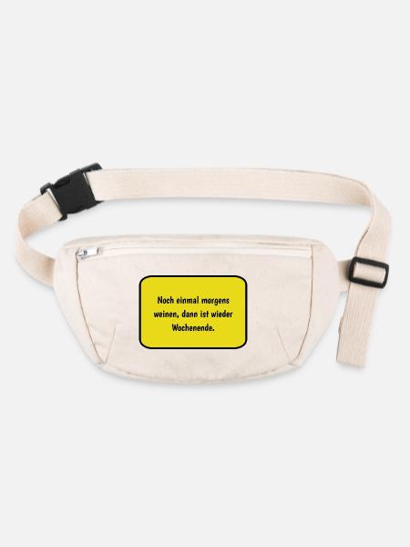 Weinen - Stanley/Stella recycelte Gürteltasche - Naturweiß