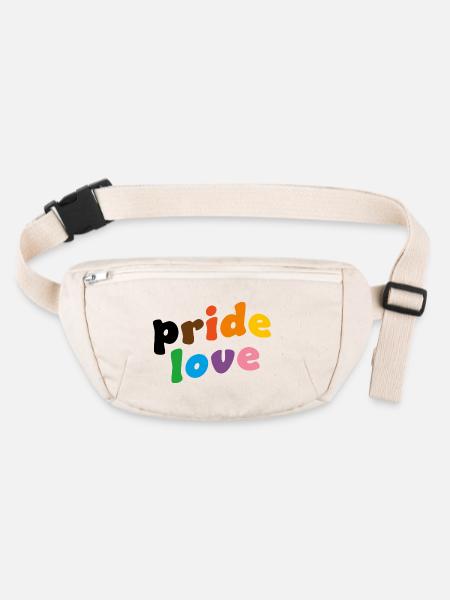 Pride Love Month LGBTQIA+ Gay - Stanley/Stella recycelte Gürteltasche - Naturweiß - Vorne