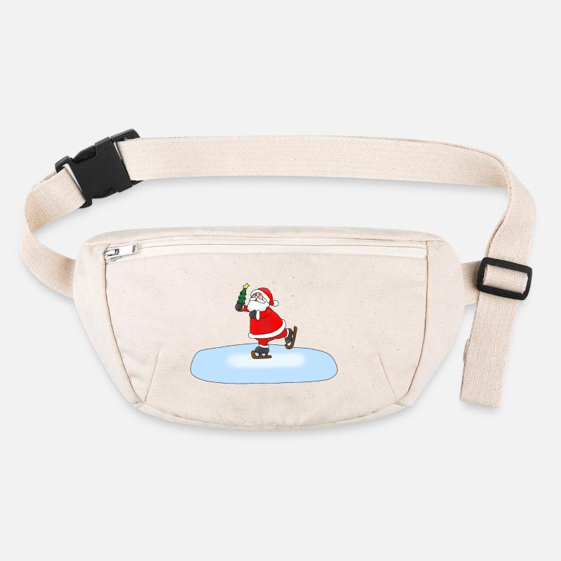 Weihnachtsmann Schlittschuhlaufend Stanley/Stella recycelte Gürteltasche
