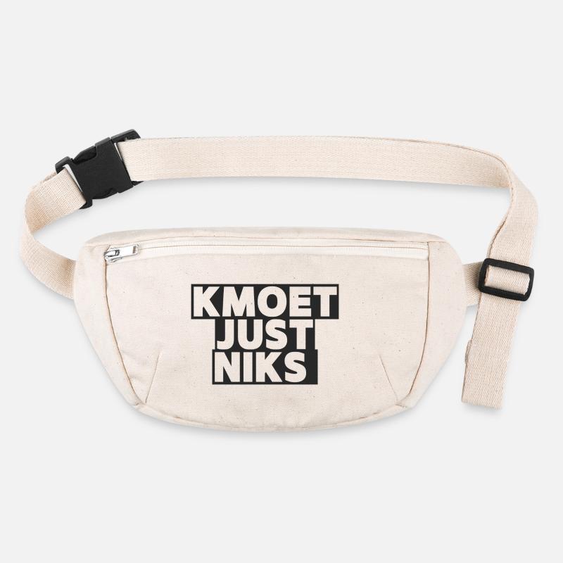 Kmoet just nothing, Antwerp dialect Shirts Stanley/Stella recycled Hip Bag 