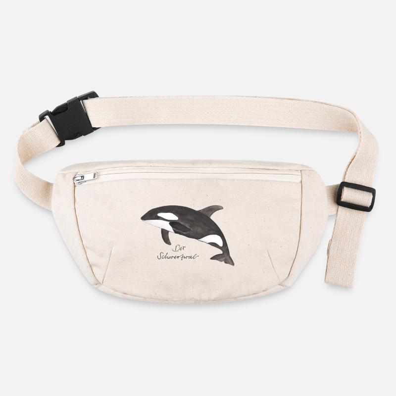 Schwertwal als Aquarell Stanley/Stella recycelte Gürteltasche