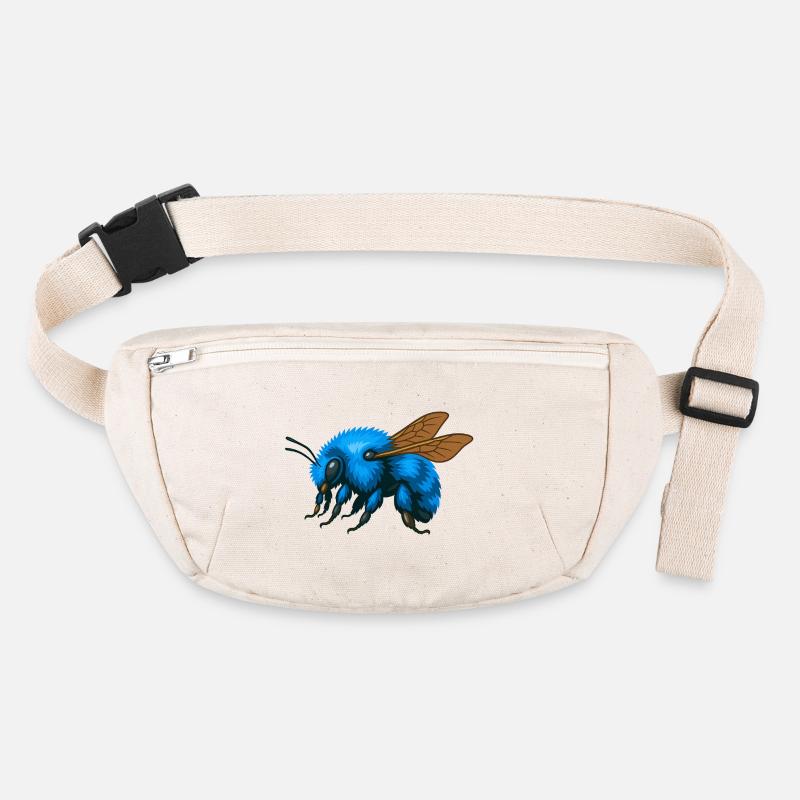 Blue bumblebee left Stanley/Stella recycled Hip Bag 