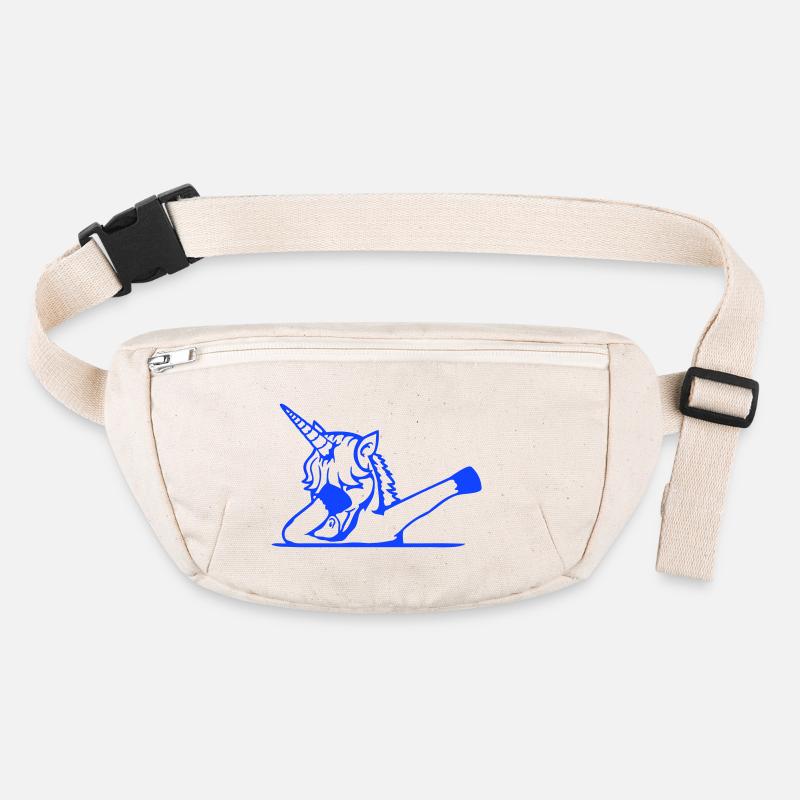 Einhorn Dabbing Dab Tanz Party Pose Geste Lustig Stanley/Stella recycelte Gürteltasche