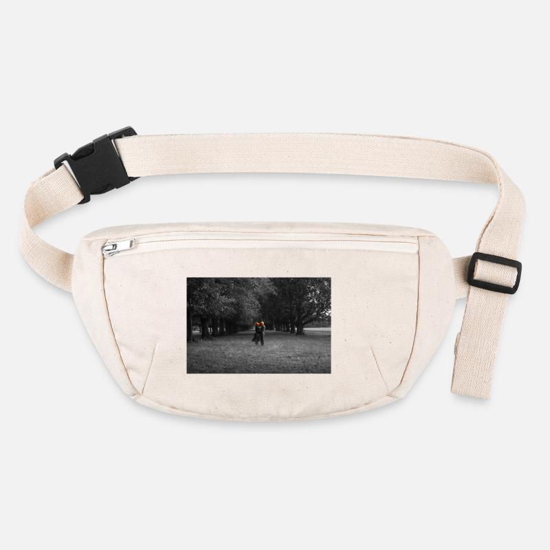 Silhouetted Pumpkin Couple Under Tree Canopy Stanley/Stella recycled Hip Bag 