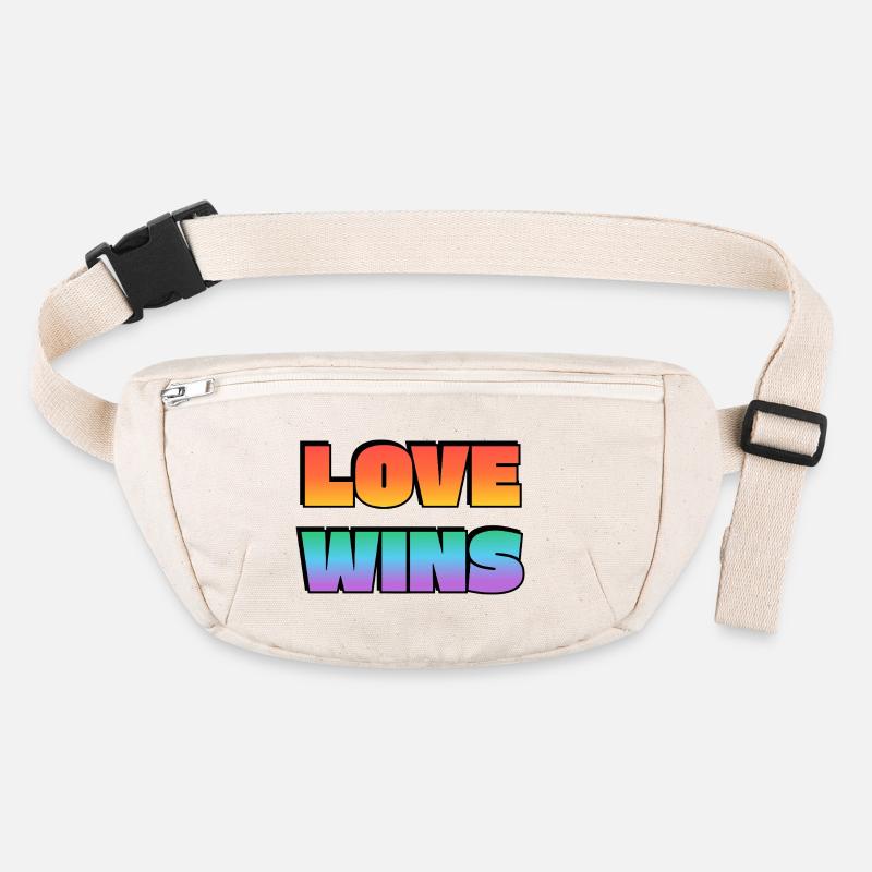 Love Wins Gradient Bold Text Stanley/Stella recycled Hip Bag 