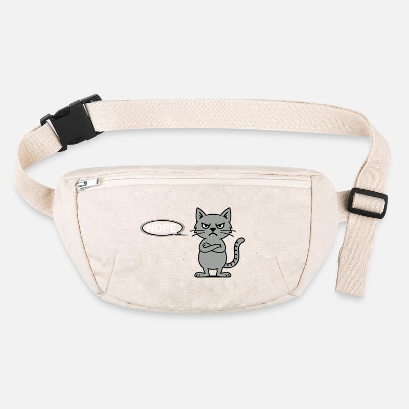 Déclaration sceptique du chat NOPE Sac banane recyclé Stanley/Stella