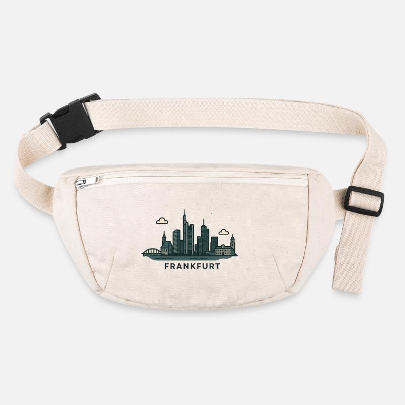 Frankfurter Skyline  Stanley/Stella recycelte Gürteltasche