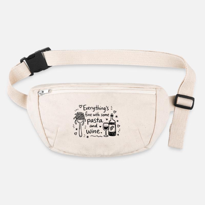Everything's Fine With Some Pasta And Wine Stanley/Stella recycled Hip Bag 