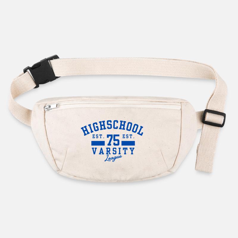 Highschool Varsity Emblem Blue 75 Stanley/Stella recycled Hip Bag 