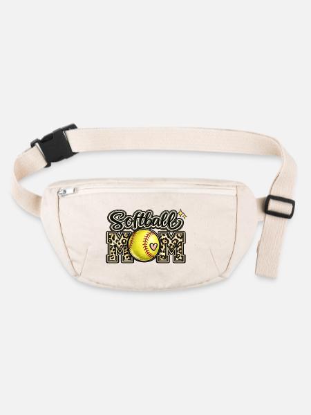 Chemise de la fête des mères de la journée du match de softball des mamans - Sac banane recyclé Stanley/Stella - blanc naturel - Devant