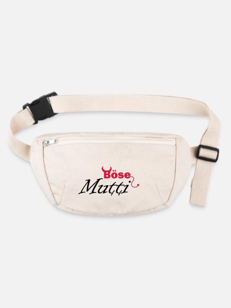 böse Mutti - Stanley/Stella recycelte Gürteltasche - Naturweiß - Vorne
