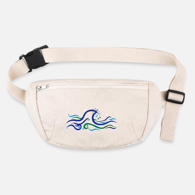 Waves - 3 Color Vector Stanley/Stella recycled Hip Bag 