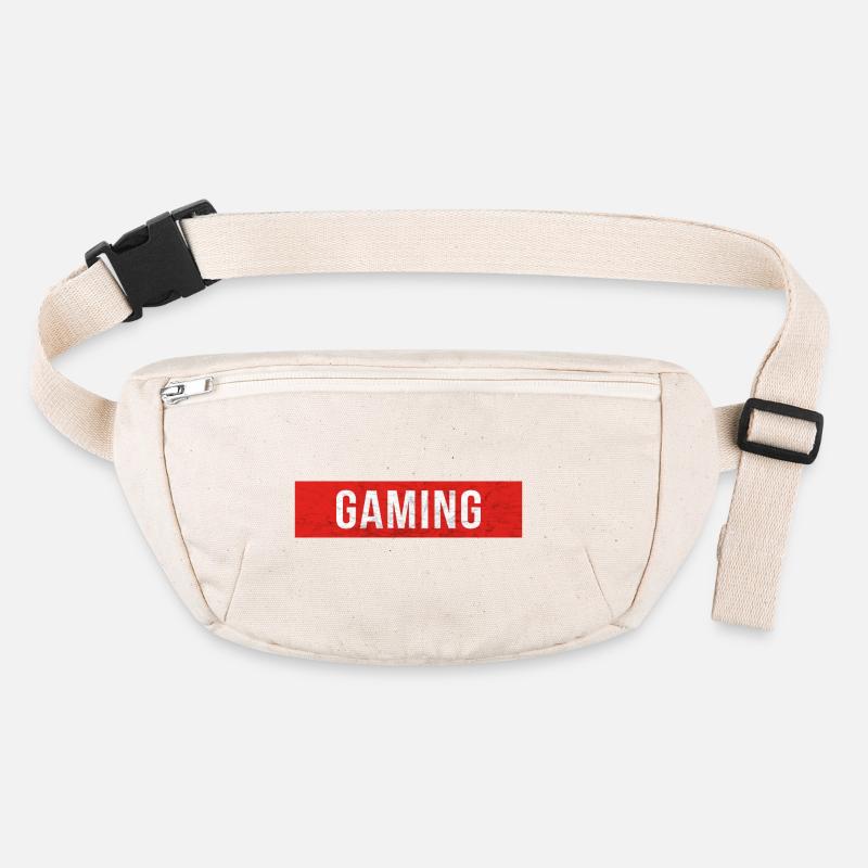 Gaming - Red Block Scratch Stanley/Stella recycled Hip Bag 