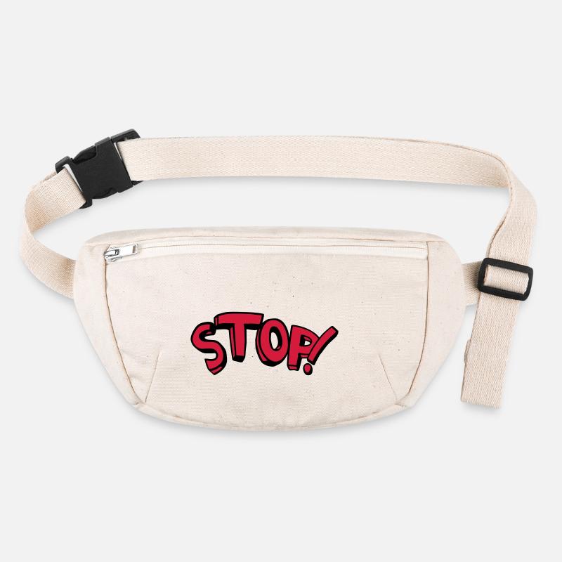 Stop standing remain comic saying Stanley/Stella recycled Hip Bag 