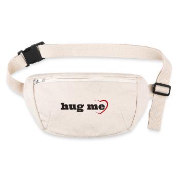 Hug me - Stanley/Stella recycelte Gürteltasche - Naturweiß - Vorne