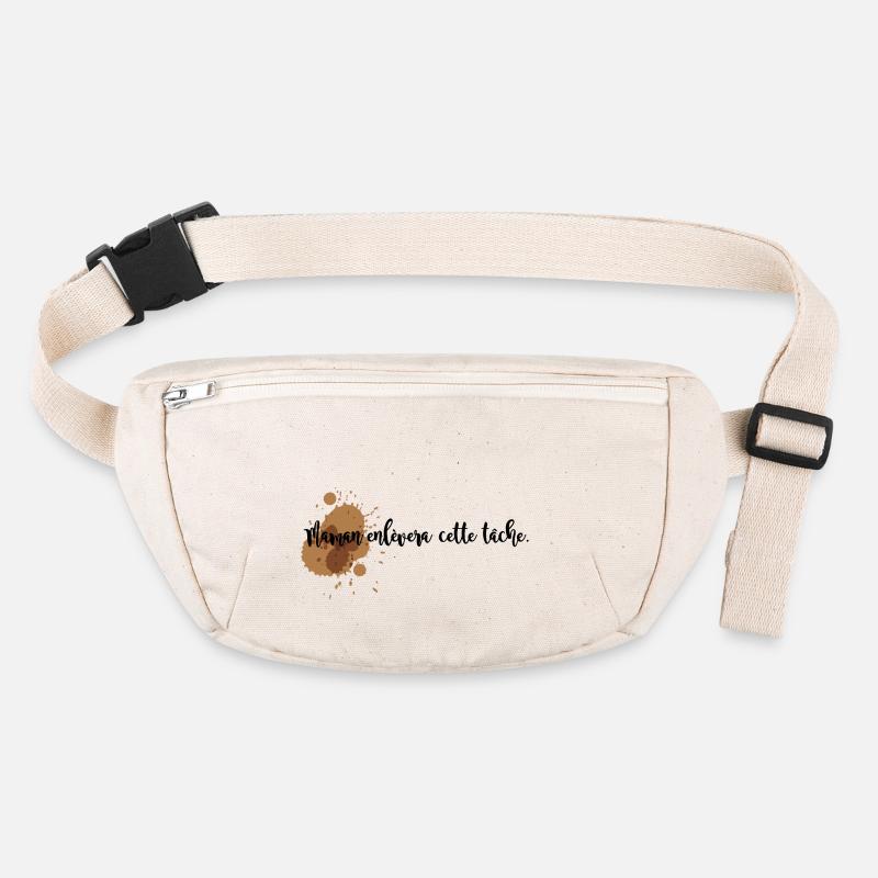 Maman enlève-moi cette tâche - Sac banane recyclé Stanley/Stella - blanc naturel