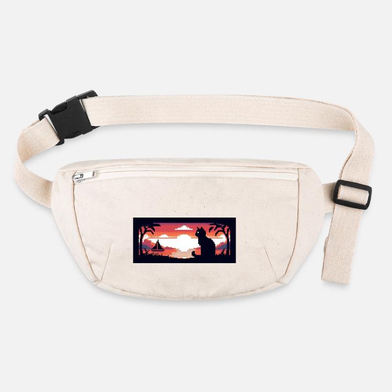 Cat at the lake Stanley/Stella recycled Hip Bag 