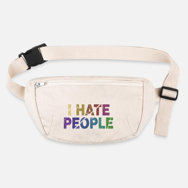 JE DÉTESTE LES GENS Sac banane recyclé Stanley/Stella