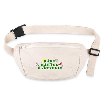 Hart, Härter, Gärtnerin - Stanley/Stella recycelte Gürteltasche - Naturweiß - Vorne