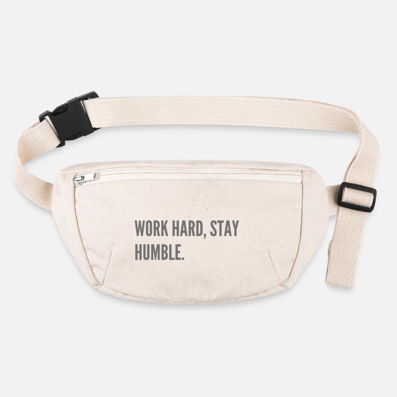 Work hard, stay humble. Stanley/Stella recycled Hip Bag 