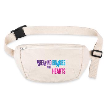 Au-delà de la binarité | Collection Inclusivité 2.0 - Sac banane recyclé Stanley/Stella - blanc naturel - Devant