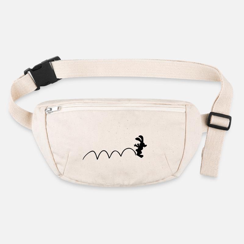 Hase springt Hoppelhase lustig hüpfen Sprünge Cool Stanley/Stella recycelte Gürteltasche