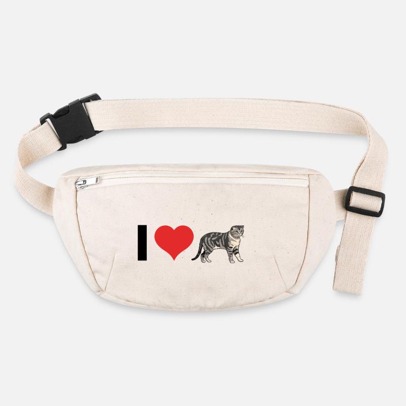 J’aime Scottish Fold - Chat mignon Sticker Sac banane recyclé Stanley/Stella