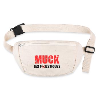 Muck Les Foustiques Deteste les Piqûres moustiques - Sac banane recyclé Stanley/Stella - blanc naturel - Devant