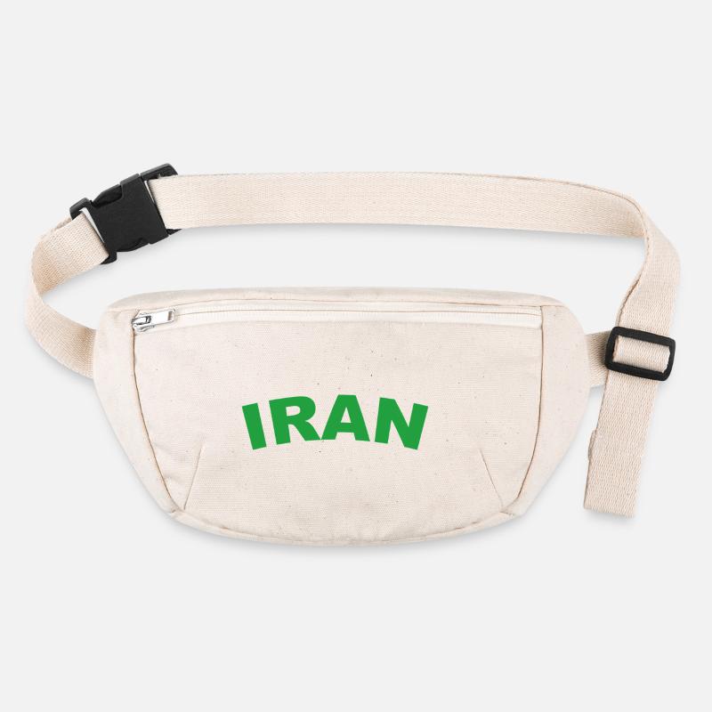 Iran en vert – Conception de texte puissante Sac banane recyclé Stanley/Stella