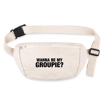 Wanna be my groupie? - Stanley/Stella recycelte Gürteltasche - Naturweiß - Vorne