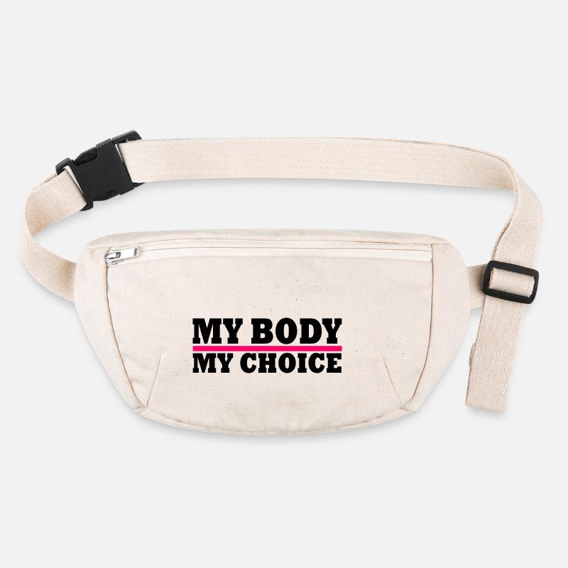 My body my choice Stanley/Stella recycelte Gürteltasche