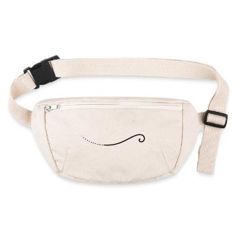 Squiggles Line - Stanley/Stella recycled Hip Bag  - natural - Front