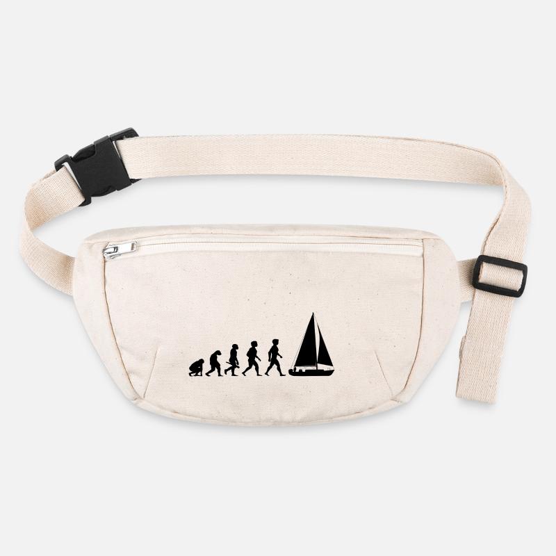 Evolution sailing sailboat sailing ship Stanley/Stella recycled Hip Bag 