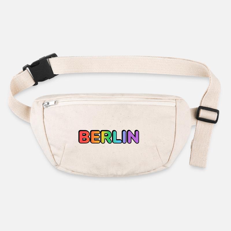Berlin Rainbow Gradient Letters LGBT Stanley/Stella recycelte Gürteltasche