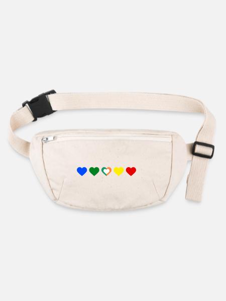 1D Love - Stanley/Stella recycled Hip Bag  - natural - Front