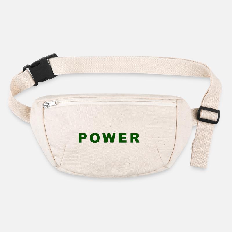 Mutiges Green Power Textdesign Stanley/Stella recycelte Gürteltasche