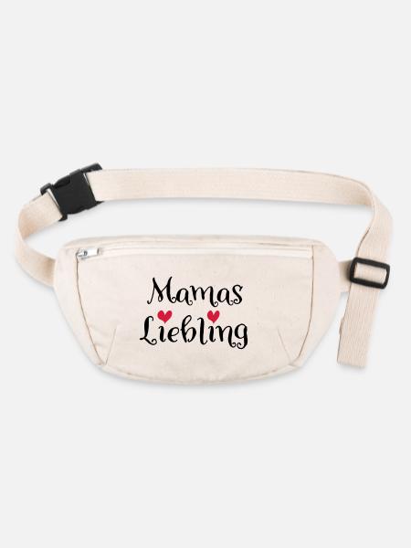 Mamas Liebling - Stanley/Stella recycelte Gürteltasche - Naturweiß - Vorne