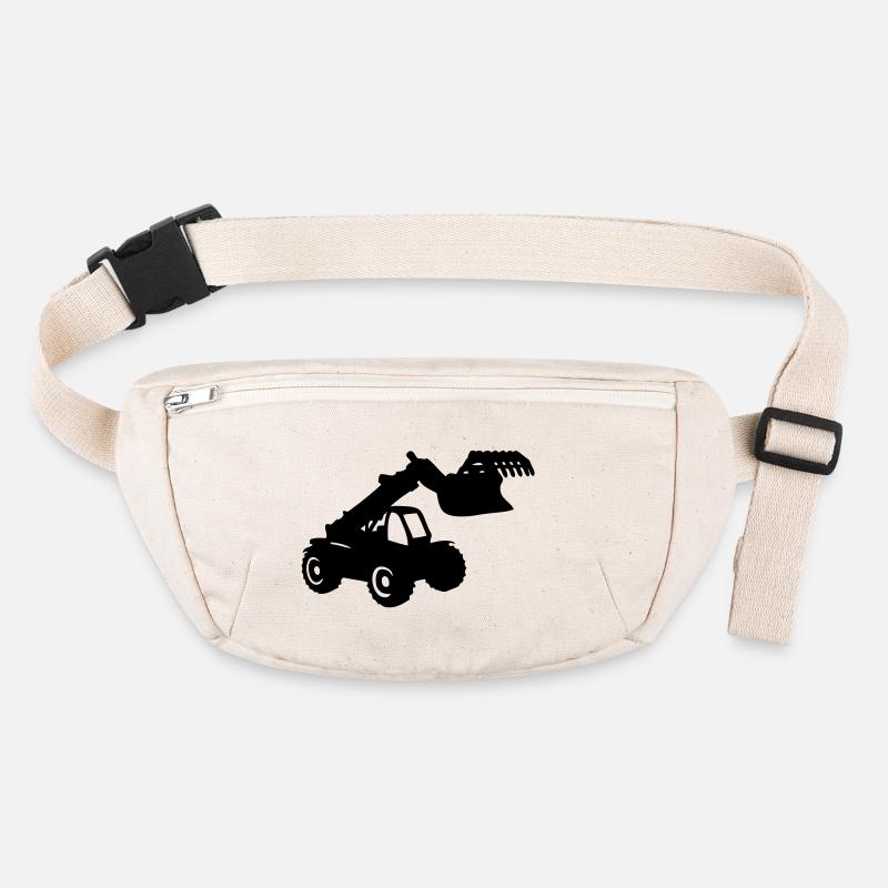 Gabel loader Gabellader Baggerlader excavator Stanley/Stella recycelte Gürteltasche