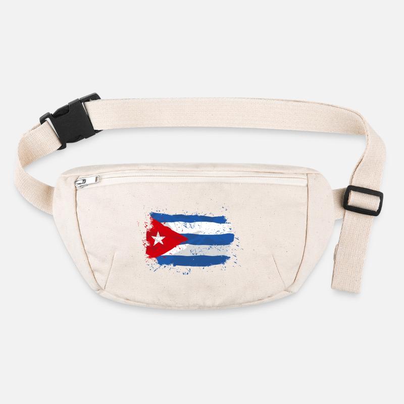 Cuba Flag - Vintage Look Stanley/Stella recycelte Gürteltasche