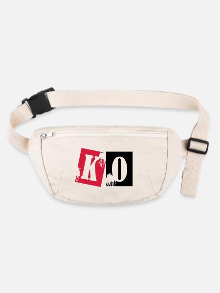 ko_boxing_02 - Stanley/Stella recycelte Gürteltasche - Naturweiß - Vorne