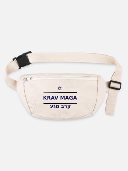 KRAV MAGA - Stanley/Stella recycelte Gürteltasche - Naturweiß - Vorne