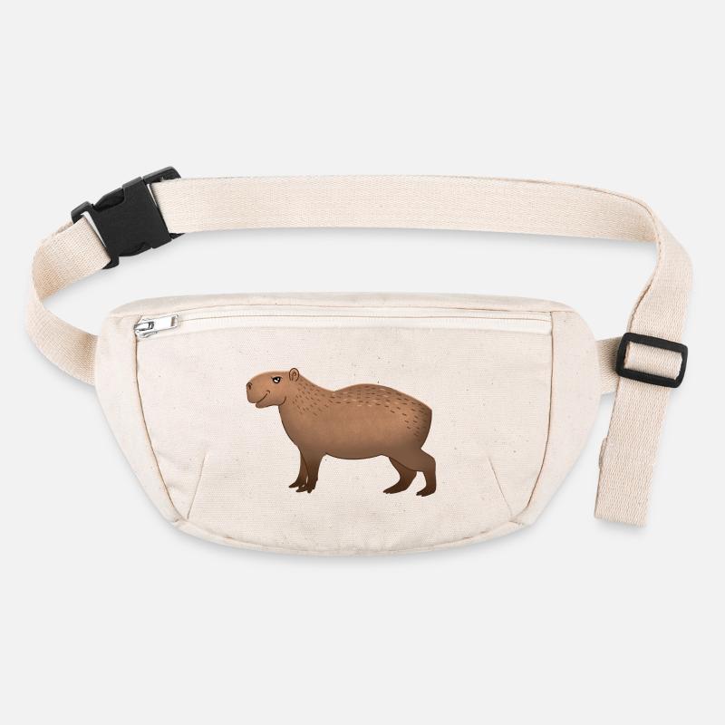 Hand drawn Capybara standing Stanley/Stella recycled Hip Bag 