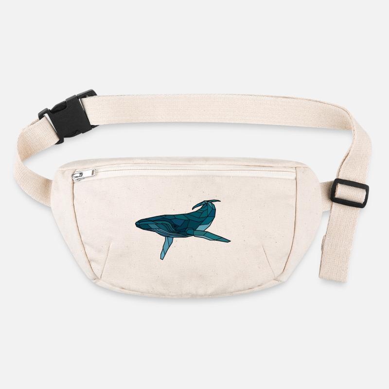 Baleine à bosse blanche Sac banane recyclé Stanley/Stella
