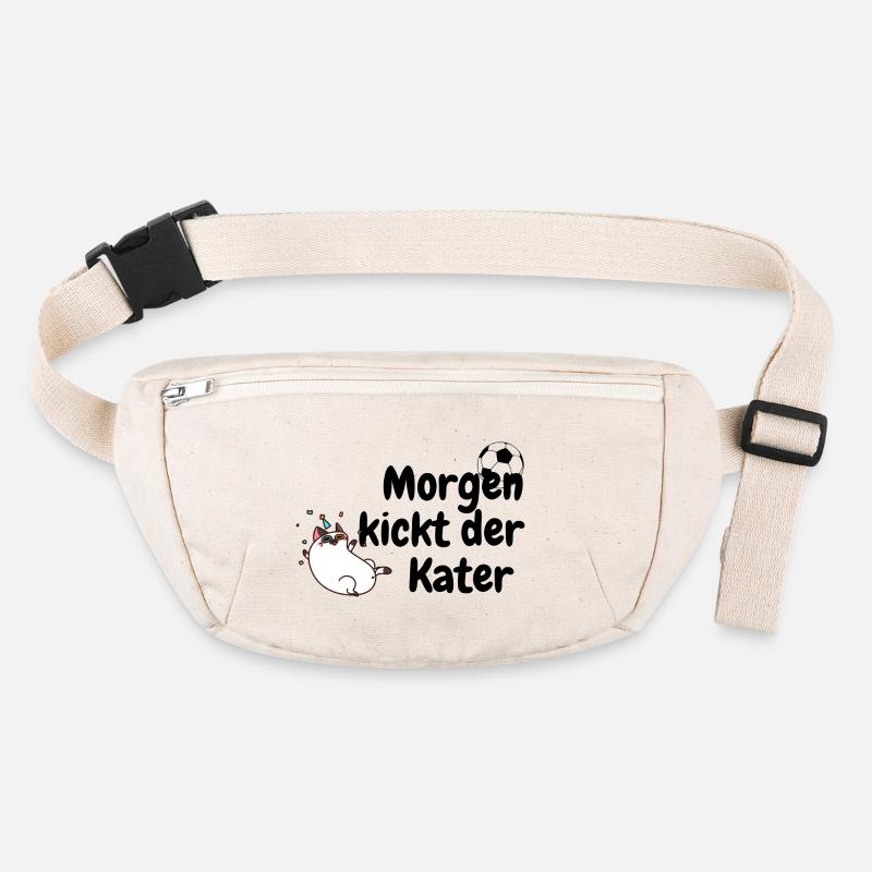 Morgen kickt der Kater Stanley/Stella recycelte Gürteltasche