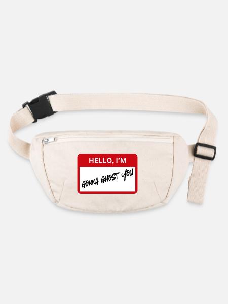 Ghosting - IRONIC - Stanley/Stella recycled Hip Bag  - natural - Front