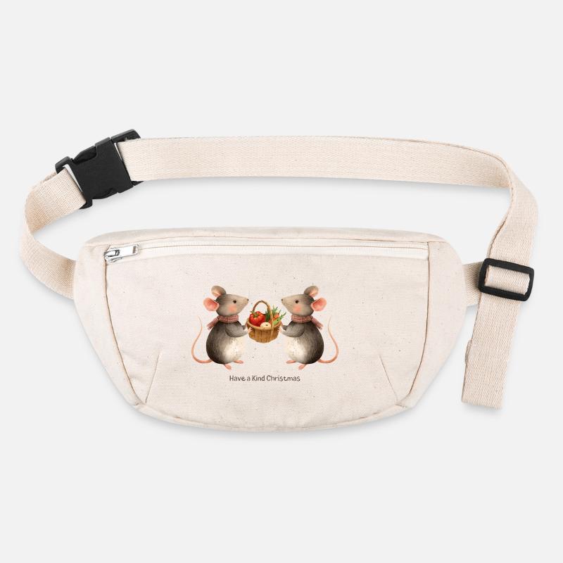 Süße Niedliche Mäuse – Have a Kind Christmas Stanley/Stella recycelte Gürteltasche