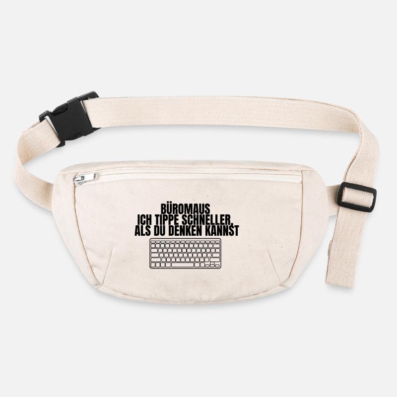 Conception de souris de bureau - Sac banane recyclé Stanley/Stella - blanc naturel